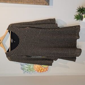 Angie - Black & Gold Knit Tunic Topโโโโ